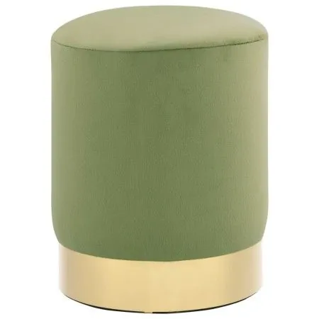 Mustard green velvet and gold stool by vidaXL, Folding stools and chairs - Ref: Foro24-249841, Price: 42,60 €, Discount: %