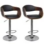 Kitchen stools 2 units curved wood synthetic leather by vidaXL, Kitchen stools - Ref: Foro24-270549, Price: 249,45 €, Discoun...
