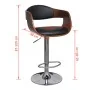 Kitchen stools 2 units curved wood synthetic leather by vidaXL, Kitchen stools - Ref: Foro24-270549, Price: 249,45 €, Discoun...