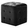 Pouf 2 units black velvet 30x30x30 cm by vidaXL, Ottomans - Ref: Foro24-278386, Price: 88,34 €, Discount: %