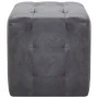 Pouf 2 units artificial suede gray 30x30x30 cm by vidaXL, Ottomans - Ref: Foro24-278383, Price: 83,74 €, Discount: %