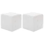Pouf 2 units white synthetic leather 30x30x30 cm by vidaXL, Ottomans - Ref: Foro24-278389, Price: 72,88 €, Discount: %