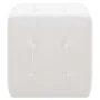 Puf 2 unidades cuero sintético blanco 30x30x30 cm de vidaXL, Otomanas - Ref: Foro24-278389, Precio: 72,88 €, Descuento: %