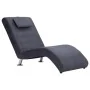 Chaise lounge with gray faux suede pillow by vidaXL, Daybeds - Ref: Foro24-281283, Price: 196,56 €, Discount: %