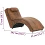 Massageliege mit braunem Kunstlederkissen von vidaXL, Tagesbetten - Ref: Foro24-281349, Preis: 310,99 €, Rabatt: %