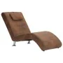 Tagesbett mit braunem Kissen aus Wildlederimitat von vidaXL, Tagesbetten - Ref: Foro24-281282, Preis: 237,66 €, Rabatt: %
