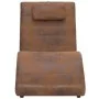 Tagesbett mit braunem Kissen aus Wildlederimitat von vidaXL, Tagesbetten - Ref: Foro24-281282, Preis: 237,66 €, Rabatt: %