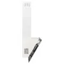 Wall-mounted extractor hood in white tempered glass and stainless steel, 60 cm. by vidaXL, Extractors - Ref: Foro24-51672, Pr...