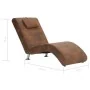 Diván con almohada de piel de ante artificial marrón de vidaXL, Divanes - Ref: Foro24-281282, Precio: 235,14 €, Descuento: %