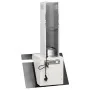 Wall-mounted extractor hood in white tempered glass and stainless steel, 60 cm. by vidaXL, Extractors - Ref: Foro24-51672, Pr...