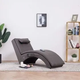 Massage couch with gray synthetic leather pillow by vidaXL, Daybeds - Ref: Foro24-281348, Price: 248,75 €, Discount: %