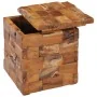 Solid teak wood storage stool by vidaXL, Folding stools and chairs - Ref: Foro24-281654, Price: 171,14 €, Discount: %