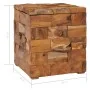 Solid teak wood storage stool by vidaXL, Folding stools and chairs - Ref: Foro24-281654, Price: 171,14 €, Discount: %