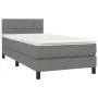 Box spring bed with dark gray fabric mattress 100x200 cm by vidaXL, Beds and slatted bases - Ref: Foro24-3140034, Price: 317,...
