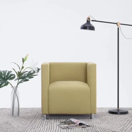 Sillón en forma de cubo de tela verde von vidaXL, Sessel - Ref: Foro24-282148, Preis: 136,56 €, Rabatt: %