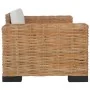 Sillón con cojines ratán natural de vidaXL, Sillones - Ref: Foro24-283081, Precio: 318,15 €, Descuento: %