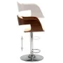 Küchenhocker aus Bugholz und cremefarbenem Kunstleder von vidaXL, Küchenhocker - Ref: Foro24-283118, Preis: 140,32 €, Rabatt: %