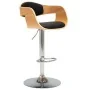 Curved wooden kitchen stool with black synthetic leather. by vidaXL, Kitchen stools - Ref: Foro24-283121, Price: 154,09 €, Di...
