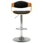 Curved wooden kitchen stool with black synthetic leather. by vidaXL, Kitchen stools - Ref: Foro24-283121, Price: 154,09 €, Di...