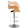 Curved wooden kitchen stool with black synthetic leather. by vidaXL, Kitchen stools - Ref: Foro24-283121, Price: 154,09 €, Di...