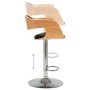 Gekrümmter Holzküchenhocker mit schwarzem Kunstleder von vidaXL, Küchenhocker - Ref: Foro24-283121, Preis: 154,09 €, Rabatt: %