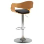 Gekrümmter Holzküchenhocker mit schwarzem Kunstleder von vidaXL, Küchenhocker - Ref: Foro24-283121, Preis: 154,09 €, Rabatt: %