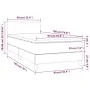 Box spring bed with light gray fabric mattress 90x190 cm by vidaXL, Beds and slatted bases - Ref: Foro24-3139857, Price: 286,...