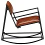 Silla mecedora de cuero auténtico marrón von vidaXL, Schaukelstühle - Ref: Foro24-282903, Preis: 147,61 €, Rabatt: %