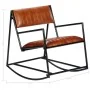 Silla mecedora de cuero auténtico marrón von vidaXL, Schaukelstühle - Ref: Foro24-282903, Preis: 147,61 €, Rabatt: %