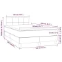 Box spring bed with dark brown fabric mattress 120x200 cm by vidaXL, Beds and slatted bases - Ref: Foro24-3140604, Price: 369...