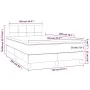 Boxspringbett mit dunkelbrauner Stoffmatratze 120x200 cm von vidaXL, Betten und Lattenroste - Ref: Foro24-3140604, Preis: 369...