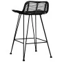 Küchenhocker 2 Stück schwarzes Rattan von vidaXL, Küchenhocker - Ref: Foro24-285233, Preis: 269,55 €, Rabatt: %