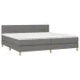 Box spring bed with dark gray fabric mattress 200x200 cm by vidaXL, Beds and slatted bases - Ref: Foro24-3140642, Price: 576,...