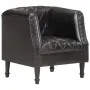 Black Genuine Goat Leather Bucket Armchair by vidaXL, Armchairs - Ref: Foro24-286617, Price: 283,26 €, Discount: %