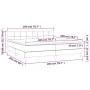 Box spring bed with dark gray fabric mattress 200x200 cm by vidaXL, Beds and slatted bases - Ref: Foro24-3140642, Price: 576,...