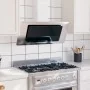 Campana extractora acero inox y vidrio templado plateado 90 cm de vidaXL, Extractores - Ref: Foro24-51664, Precio: 233,11 €, ...