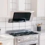 Stainless steel and silver tempered glass 90 cm extractor hood by vidaXL, Extractors - Ref: Foro24-51664, Price: 237,46 €, Di...