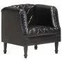 Black Genuine Goat Leather Bucket Armchair by vidaXL, Armchairs - Ref: Foro24-286617, Price: 283,26 €, Discount: %