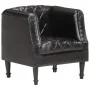 Black Genuine Goat Leather Bucket Armchair by vidaXL, Armchairs - Ref: Foro24-286617, Price: 283,26 €, Discount: %