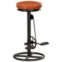 Küchenhocker 2 Stück echtes Ziegenleder schwarz und braun von vidaXL, Küchenhocker - Ref: Foro24-286967, Preis: 209,61 €, Rab...