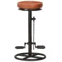Taburetes de cocina 2 uds cuero auténtico cabra negro y marrón de vidaXL, Taburetes de cocina - Ref: Foro24-286967, Precio: 2...