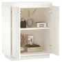 Massiver Kiefernholzschrank in Weiß 60x34x75 cm von vidaXL, Sideboards - Ref: Foro24-813346, Preis: 83,54 €, Rabatt: %