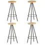 Küchenhocker 4 Einheiten aus rauem Mangoholz von vidaXL, Küchenhocker - Ref: Foro24-286615, Preis: 249,03 €, Rabatt: %