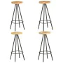 Taburetes de cocina 4 unidades madera de mango rugosa de vidaXL, Taburetes de cocina - Ref: Foro24-286615, Precio: 249,03 €, ...