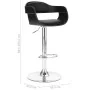 Taburete de cocina cuero sintético negro de vidaXL, Taburetes de cocina - Ref: Foro24-287403, Precio: 131,68 €, Descuento: %