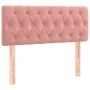 Box spring bed with pink velvet mattress 90x200 cm by vidaXL, Beds and slatted bases - Ref: Foro24-3141466, Price: 293,32 €, ...
