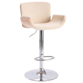 Cream synthetic leather kitchen stool by vidaXL, Kitchen stools - Ref: Foro24-287377, Price: 152,06 €, Discount: %