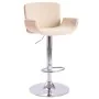 Cream synthetic leather kitchen stool by vidaXL, Kitchen stools - Ref: Foro24-287377, Price: 152,05 €, Discount: %