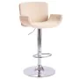 Cremefarbener Küchenhocker aus Kunstleder von vidaXL, Küchenhocker - Ref: Foro24-287377, Preis: 152,06 €, Rabatt: %