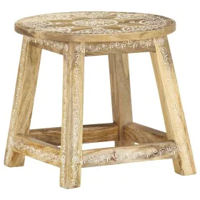 Taburete pintado a mano madera maciza de mango 38x38x35 cm de vidaXL, Taburetes de cocina - Ref: Foro24-287445, Precio: 71,11...